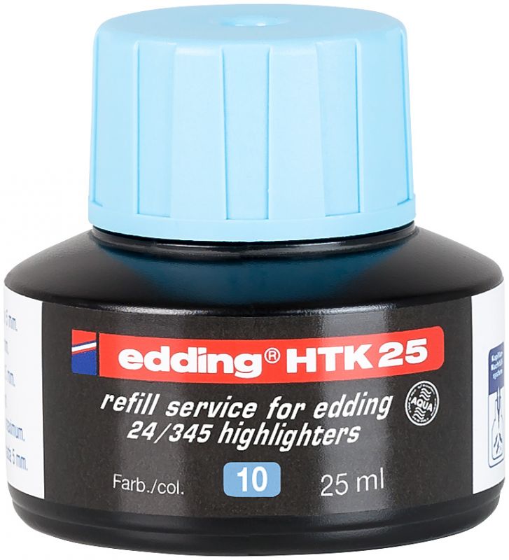 Nachfülltinte edding HTK 25, f.edding Highlighter, 25 ml, hellblau