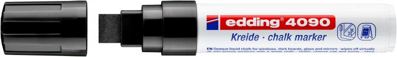 Kreidemarker edding 4090, 4 - 15 mm, schwarz