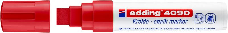 Kreidemarker edding 4090, 4 - 15 mm, rot