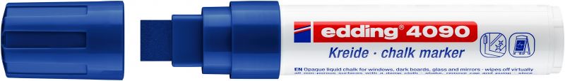 Kreidemarker edding 4090, 4 - 15 mm, blau