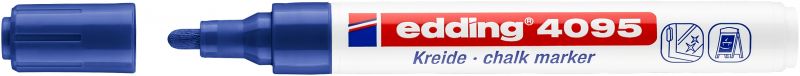 Kreidemarker edding 4095, 2 - 3 mm, blau