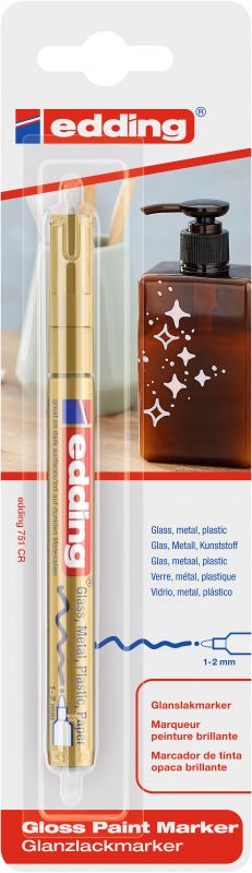 Glanzlack-Marker 751 creative, 1 - 2 mm, gold