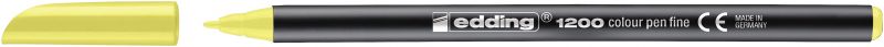 Fasermaler edding 1200 colourpen, 1 mm, neongelb
