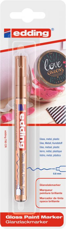 Glanzlack-Marker creative 780, 0,8 mm, kupfer