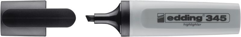 Textmarker edding 345 copylighter, nachfüllbar, silbergrau
