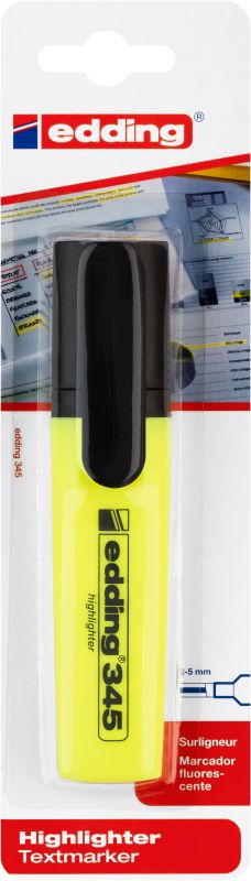 Textmarker edding 345 highlighter, nachfüllbar, gelb