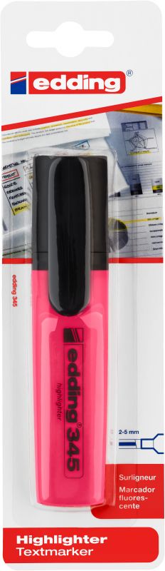 Textmarker edding 345 highlighter, nachfüllbar, rosa