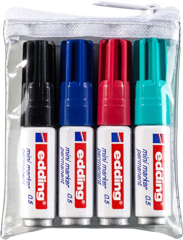 Permanentmarker edding mini marker 0.5, Strichstärke: 1,5 - 3 mm, sortiert