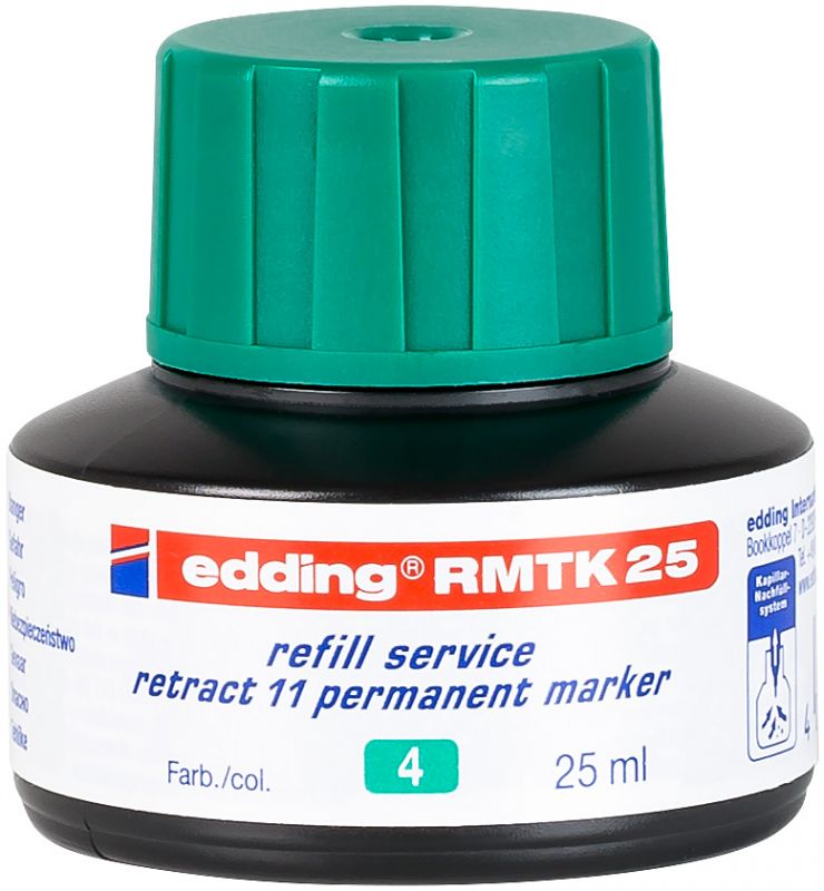 Nachfülltinte edding RMTK 25, f.edding Perm.m.retract 11, 25 ml, grün