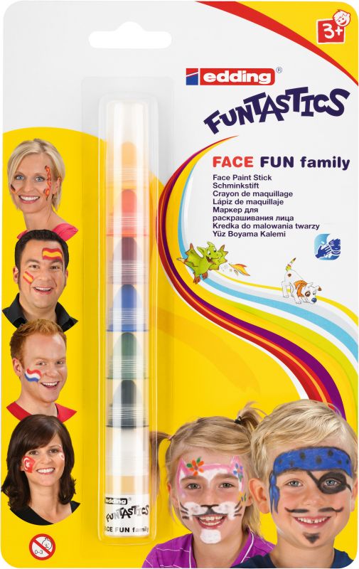 Schminkstift edding 47 fun face painter, 7 Farben