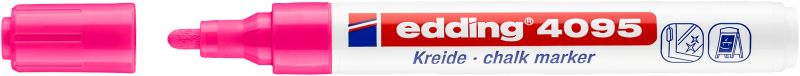 Kreidemarker edding 4095, 2 - 3 mm, neonrosa