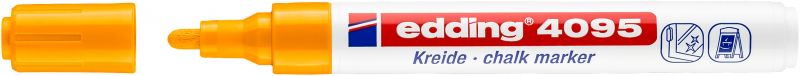 Kreidemarker edding 4095, 2 - 3 mm, neonorange