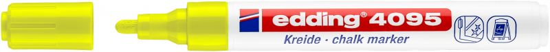 Kreidemarker edding 4095, 2 - 3 mm, neongelb