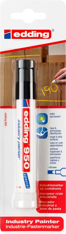 Spezialmarker edding 950 Industrie Painter Org. &Beschriften zu Hause, 10 mm, sw