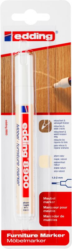 Spezialmarker edding 8900 Möbelmarker Rep.&Pflegen zu Hause,1,5-2 mm,ahorn natur