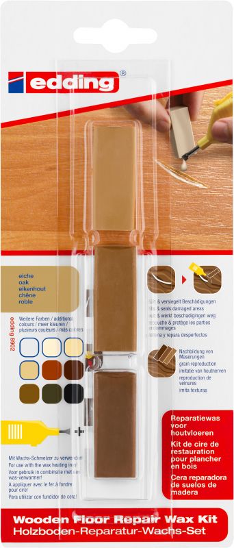 Holzboden-Reparaturwachs-Set 8902 Reparieren und Pflegen zu Hause, eiche