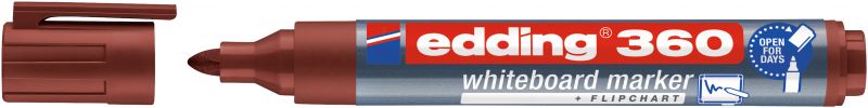 Whiteboardmarker edding 360, nachfüllbar, 1,5 - 3mm, braun