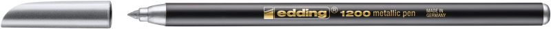Fasermaler 1200 metallic colourpen, 1 - 3 mm, silber