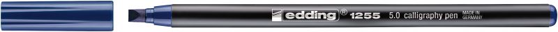 Kalligrafie-Stift edding 1255 calligraphy pen, 5,0 mm, stahlblau