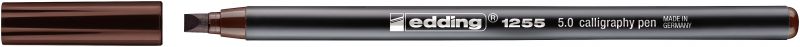 Kalligrafie-Stift edding 1255 calligraphy pen, 5,0 mm, dunkelbraun