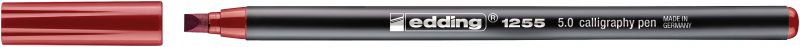 Kalligrafie-Stift edding 1255 calligraphy pen, 5,0 mm, karmesin