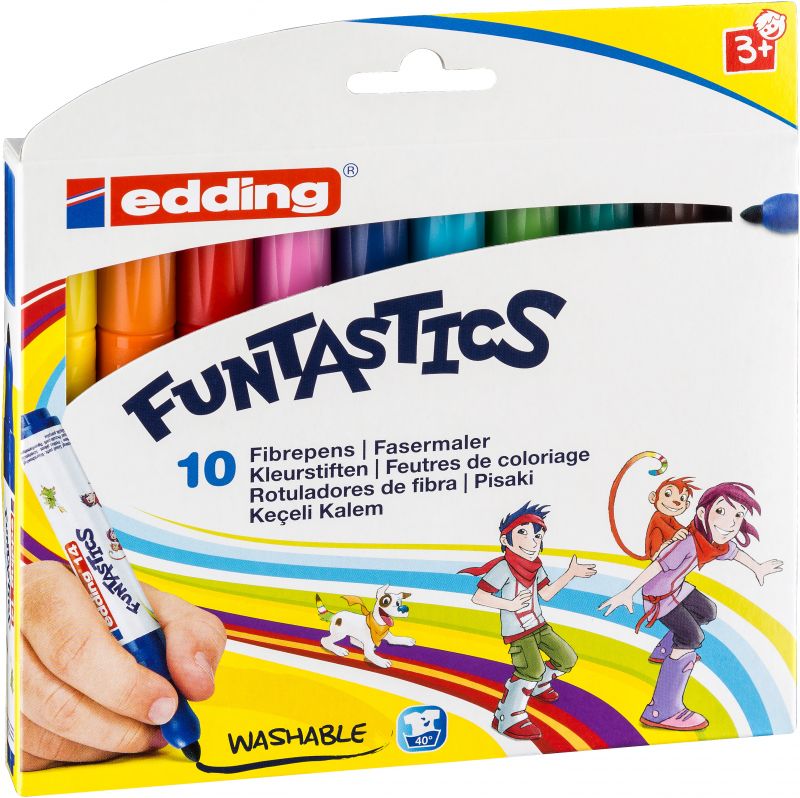 Fasermaler e-14 Funtastics 10er Set, ca. 3 mm
