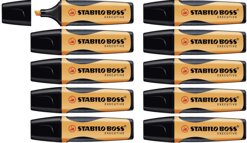 Premium-Textmarker - STABILO BOSS EXECUTIVE - 10er Pack - orange
