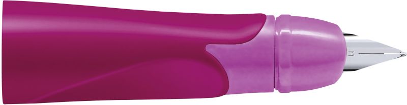 Linkshänder-Griffstück für ergonomischen Schulfüller mit Standardfeder-Feder M - STABILO EASYbirdy in beere/pink