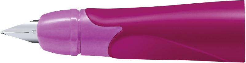 Rechtshänder-Griffstück für ergonomischen Schulfüller mit Standardfeder-Feder M - STABILO EASYbirdy in beere/pink