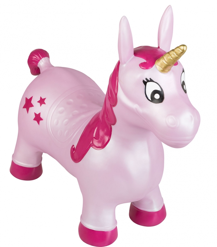 Idena Hüpfpferd Einhorn