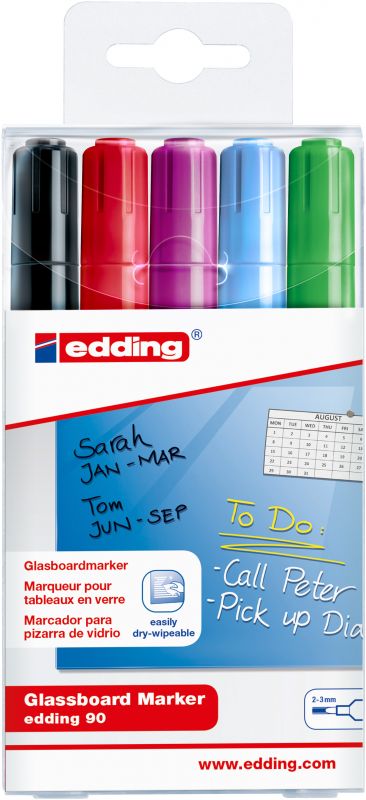 Glasboard-Marker 90, 2 - 3 mm, sortiert