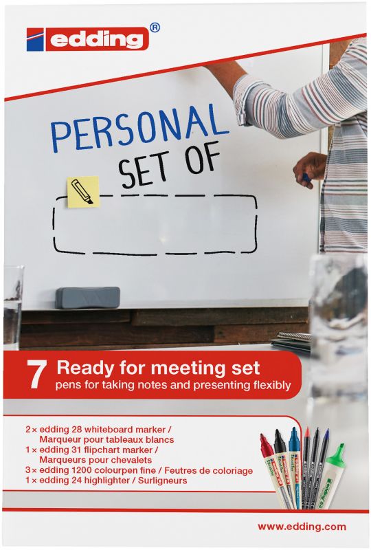 Back to Work Meeting 7er Set sort., 7 Teile