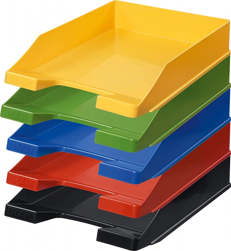Briefablage KLASSIK, Grundfarben 5er Pack