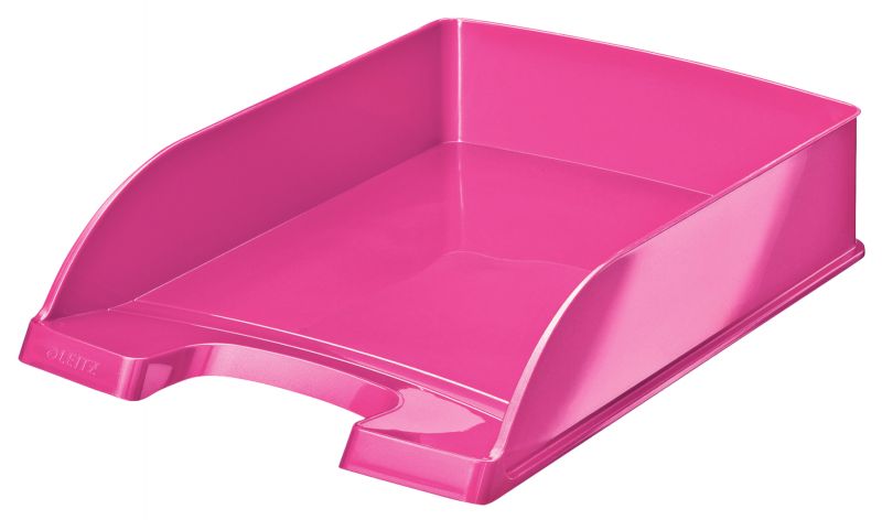 Leitz WOW Briefkorb, A4, pink, 52263023 5er Pack