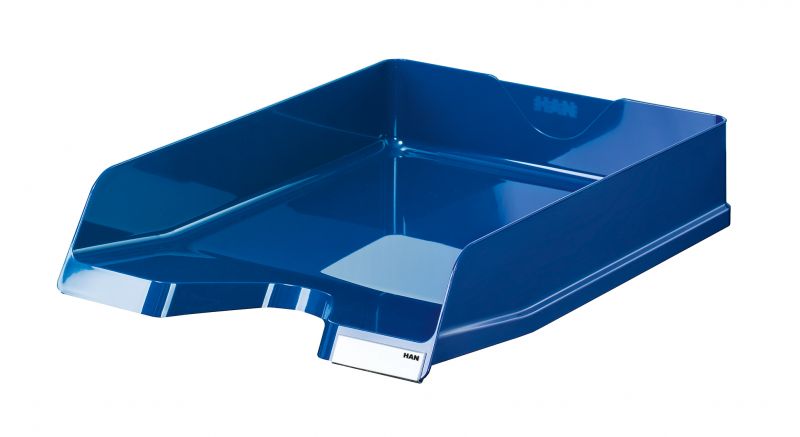 Briefablage VIVA, DIN A4/C4, mit Clip, hochglänzend 5er Pack Farbe: blau