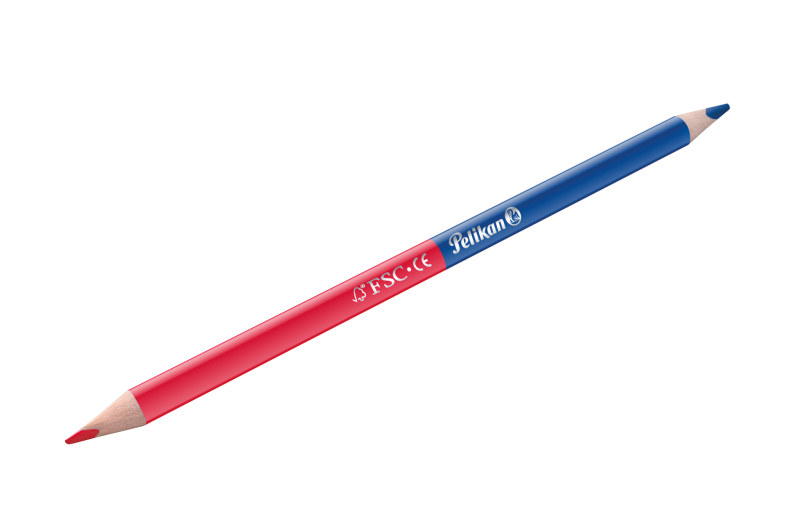Pelikan Rot-Blau Stift zum Silbentrennen, dünn, dreieckig