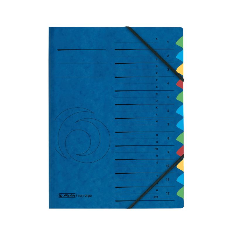 Ordnungsmappe 1-12/A-Z Quality blau