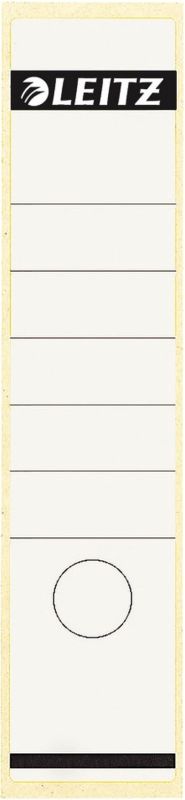 Leitz 1640 Rückenschilder - Papier, lang/breit, 100 Stück, weiß