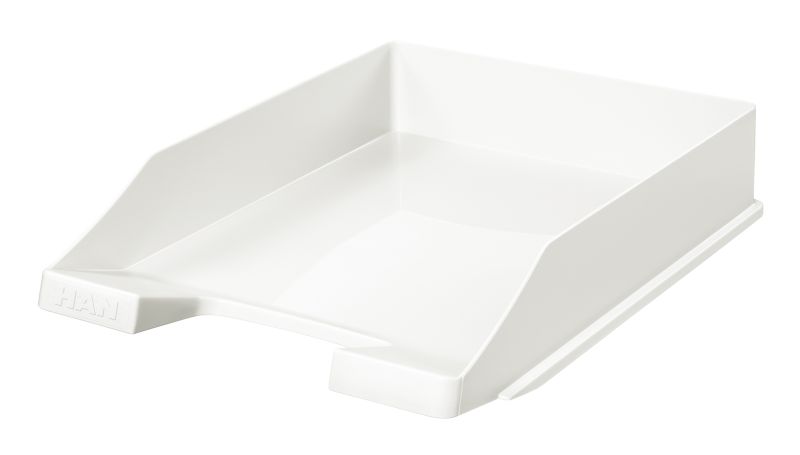 HAN 1027 Briefablage KLASSIK, DIN A4/C4, stapelbar, stabil, modern (weiß / 100er Pack)