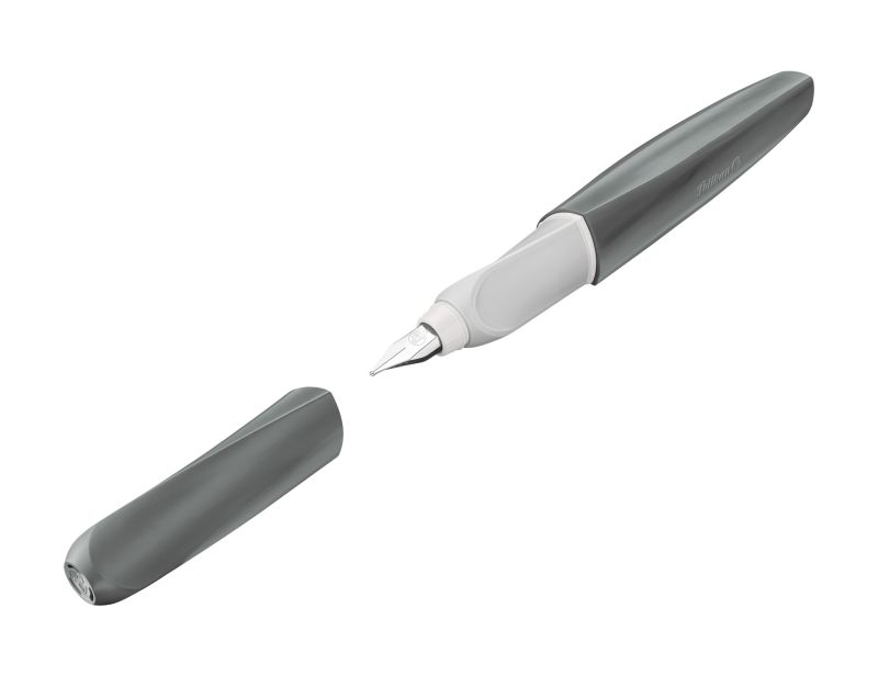 Pelikan Twist® eco Füller für Rechts- und Linkshänder, grey, Feder M