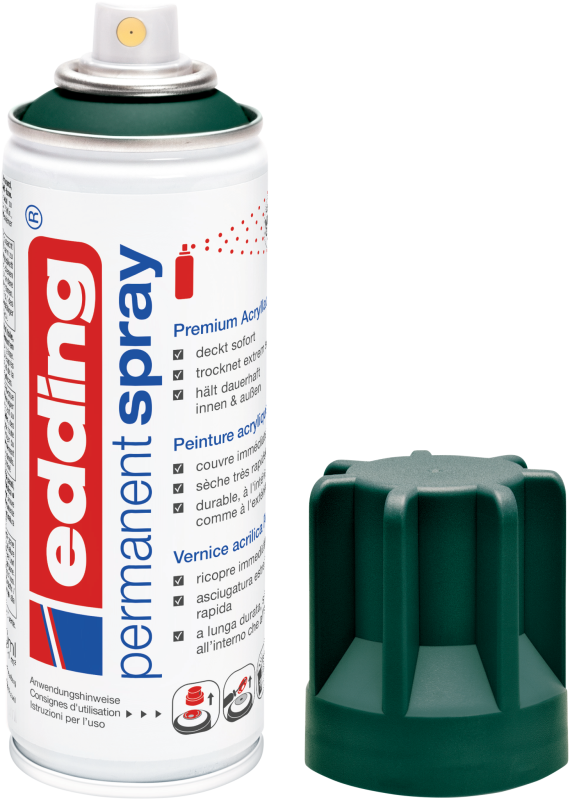 edding 5200 Permanentspray Premium Acryllack moosgrün matt RAL 6005