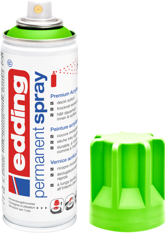 edding 5200 Permanentspray Premium Acryllack neongrün matt