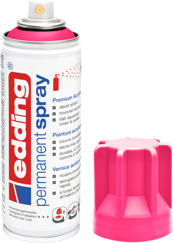 edding 5200 Permanentspray Premium Acryllack neonpink matt