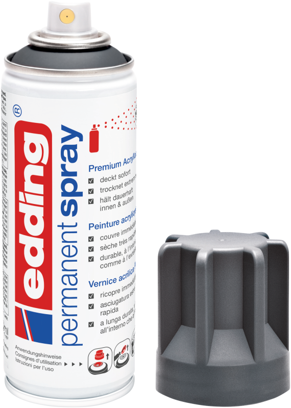edding 5200 Permanentspray Premium Acryllack anthrazit matt