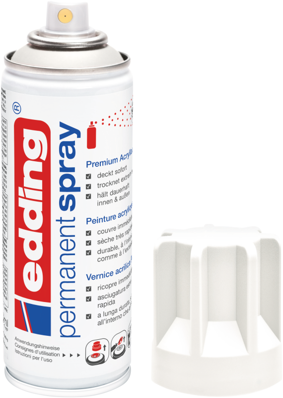 edding 5200 Permanentspray Premium Acryllack verkehrsweiß matt RAL 9016