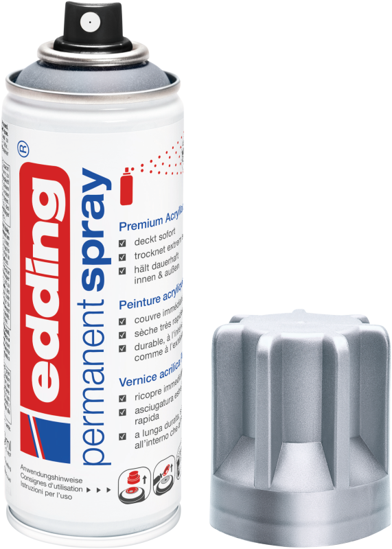 edding 5200 Permanentspray Premium Acryllack silber matt