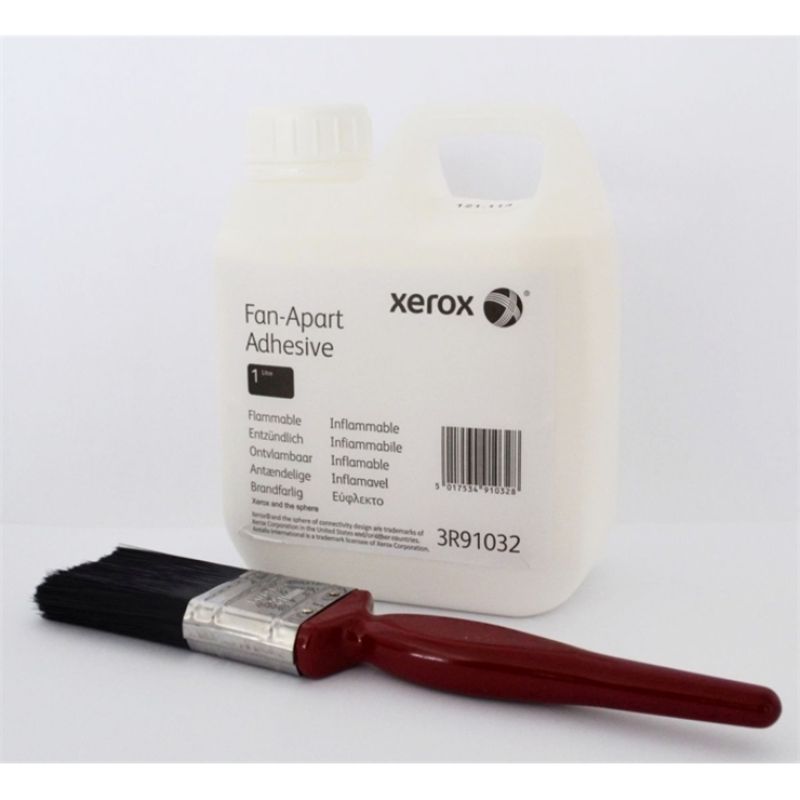 Xerox 003R91032 Selbsttrennleim für Selbstdurchschreibepapier 1 Liter Leim inklusiv 1 Pinsel