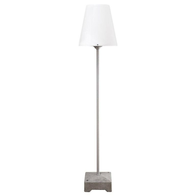 Moderne Terrassenleuchte Lucca weiß, 1300 mm Höhe, Groß