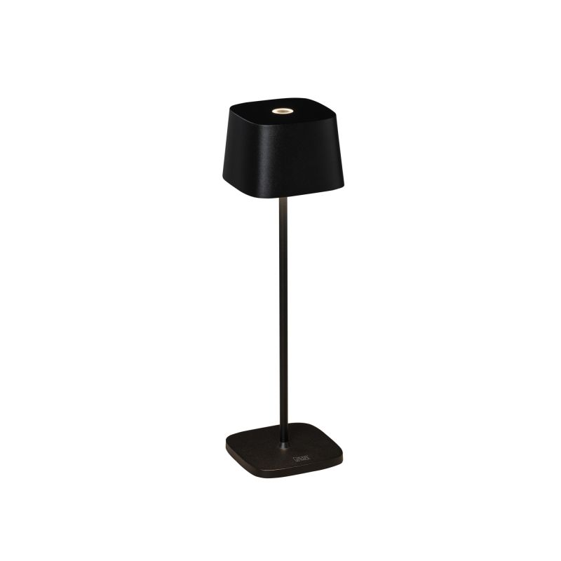 Konstsmide Tischleuchte Capri schwarz Indoor/Outdoor USB/Akku 7814-750, 10 x 10 x 36 cm