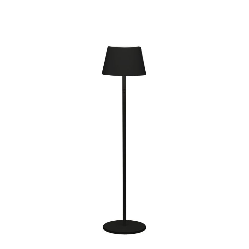 LED Akku Stehleuchte Pomezia RGBW in Schwarz 5W 600lm IP54